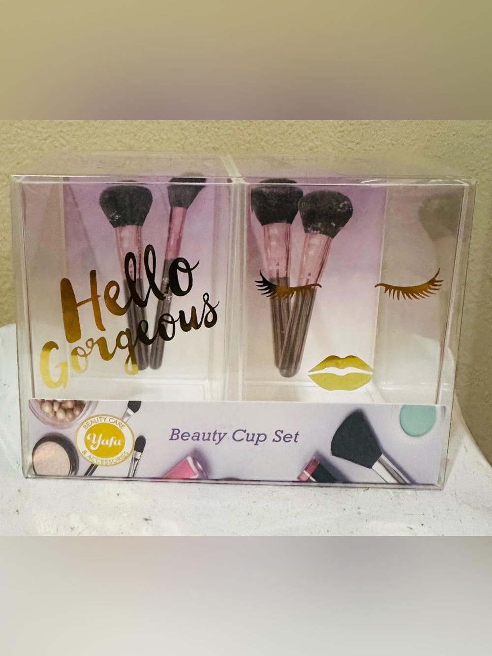 Pink Beauty Cup Brush Set - Hello Gorgeous
